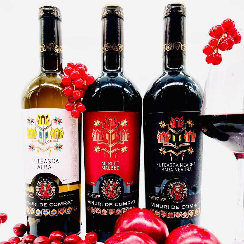 3 Moldovan wines package